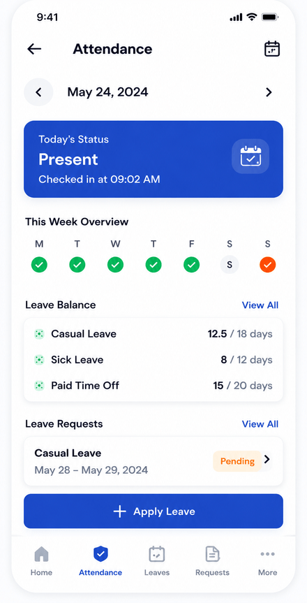 Attendance & leave