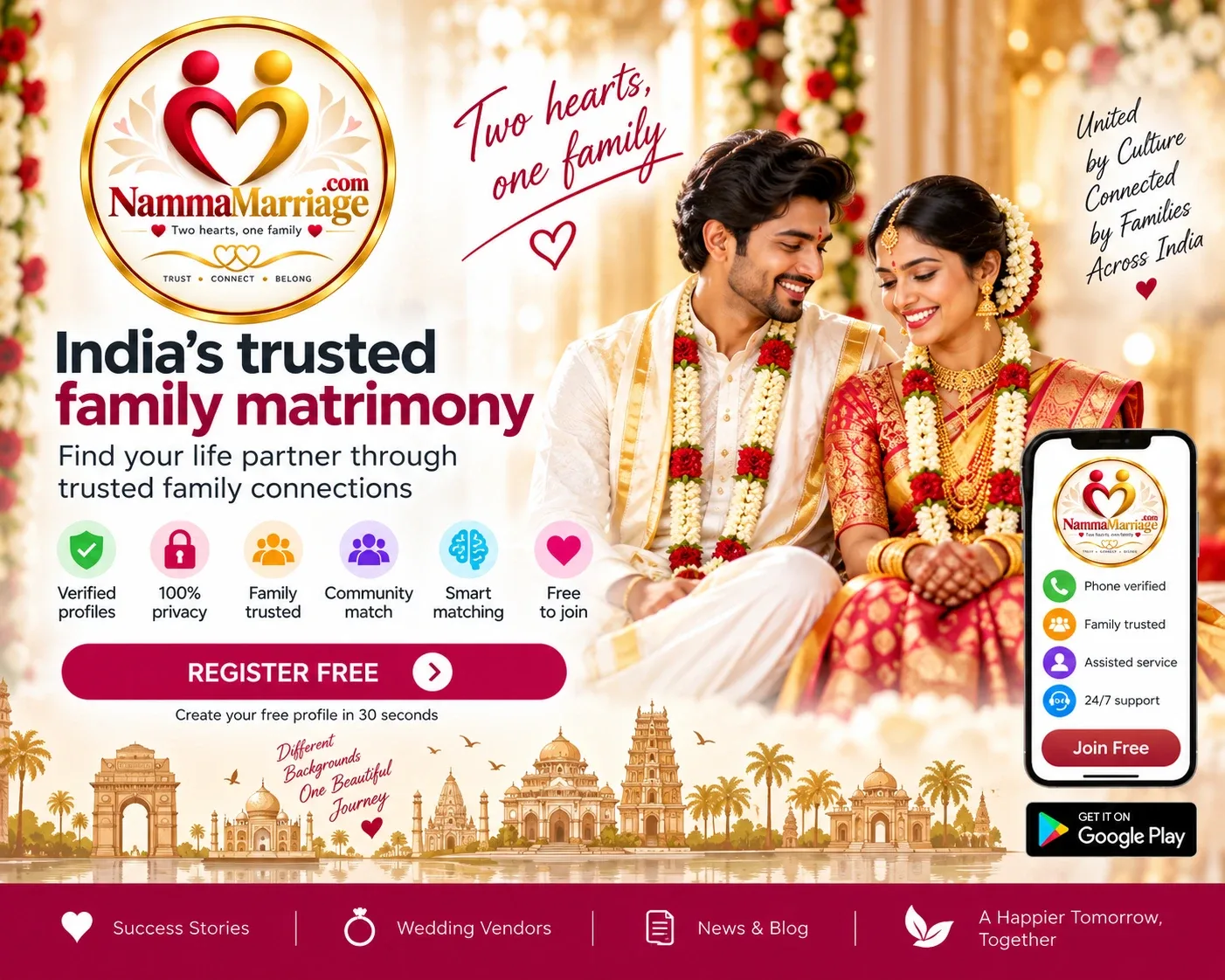 NammaMarriage — India's trusted family matrimony